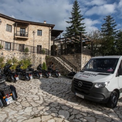 Stemnitsa, parked up in the mountain of Menalos